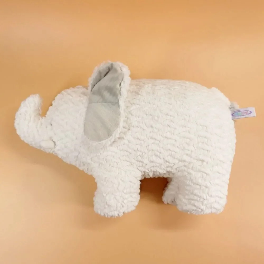 Mary Meyer Afrique Elephant White Plush Toy Ribbed Nursery 15" Stuffed Animal - Picture 2 of 9
